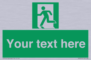 Custom Emergency Exit Left Sign